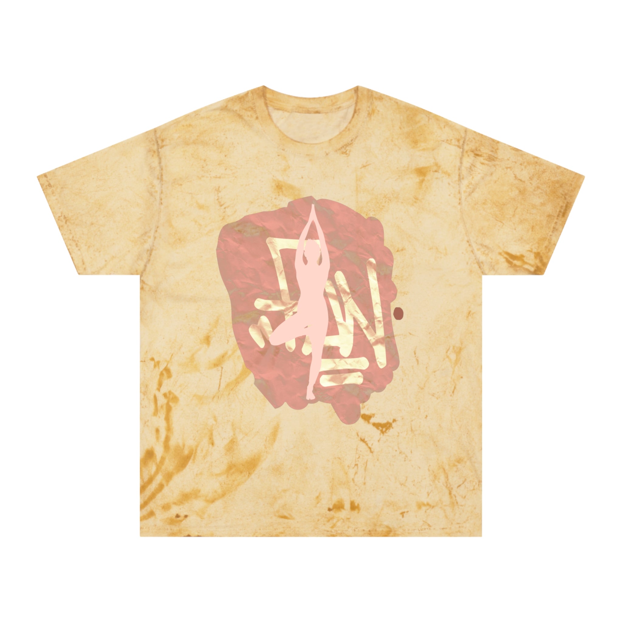 Color Blast Unisex Yoga T-Shirt - Vibrant Hand Drawn Art Tee