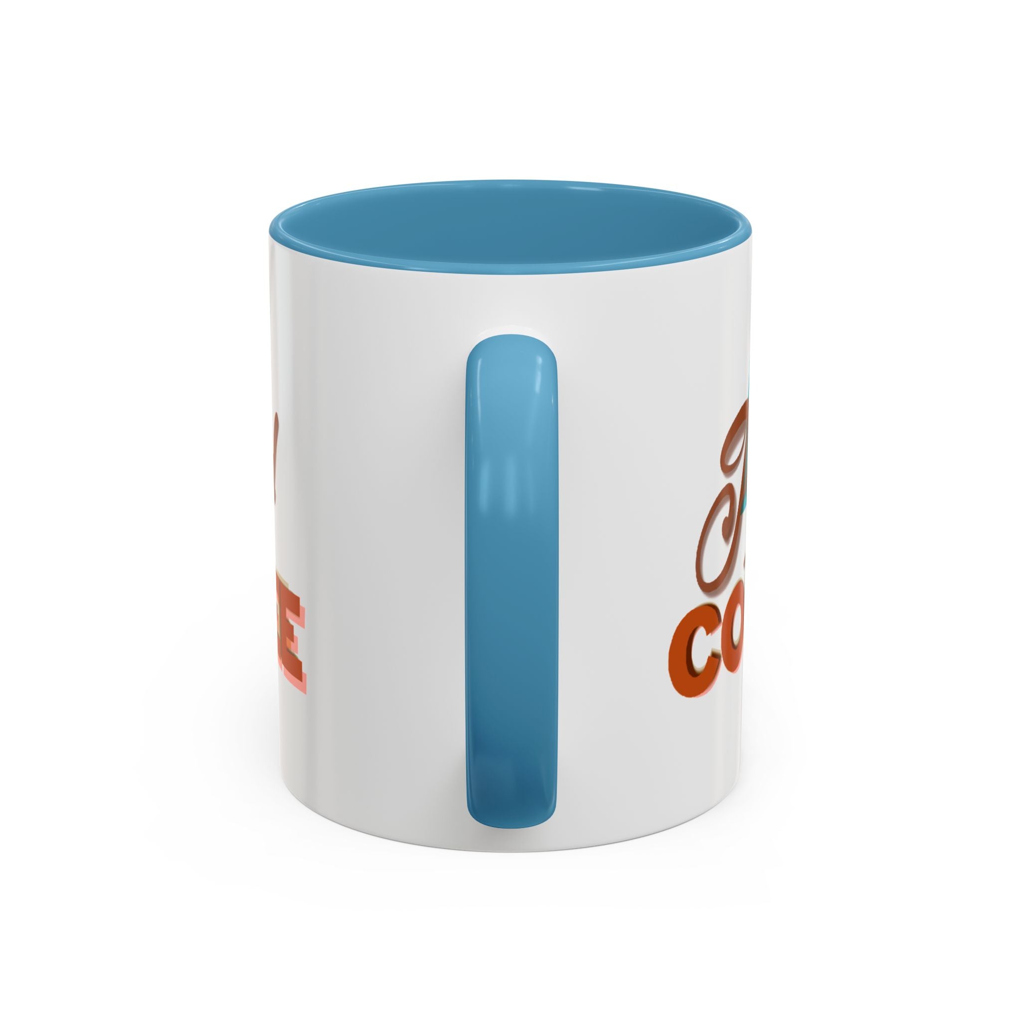 POWERED BY COFFEE Accent Coffee Mug (11 oz)