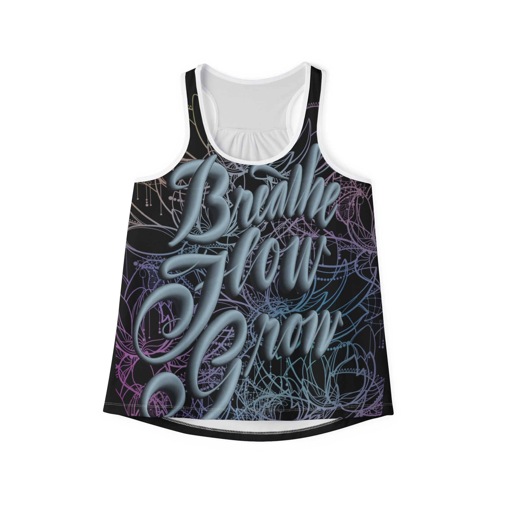 BREATHE FLOW GROW Women's Tank Top (AOP)