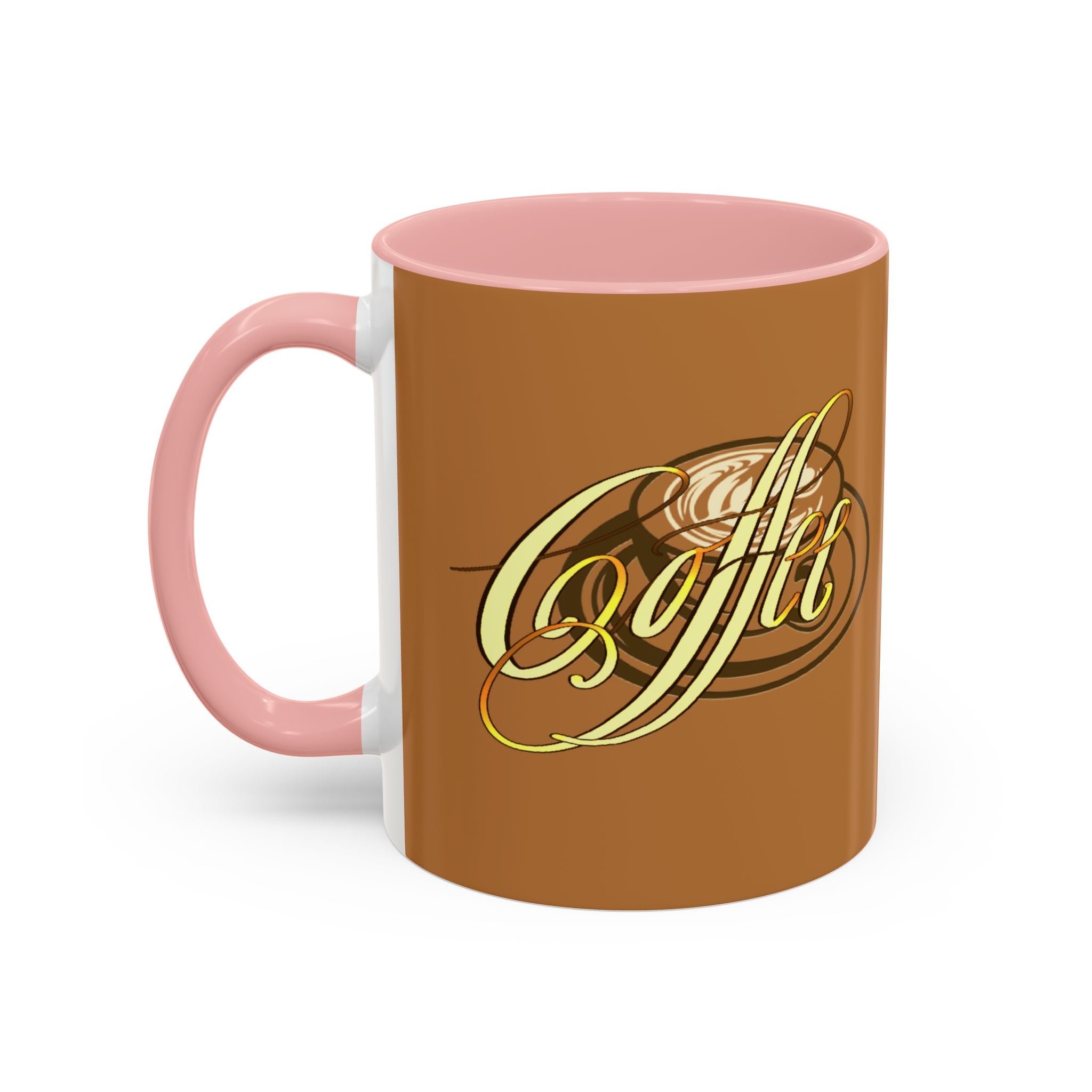 COFFEE CALLIGRAPHY Accent Coffee Mug (11 oz)