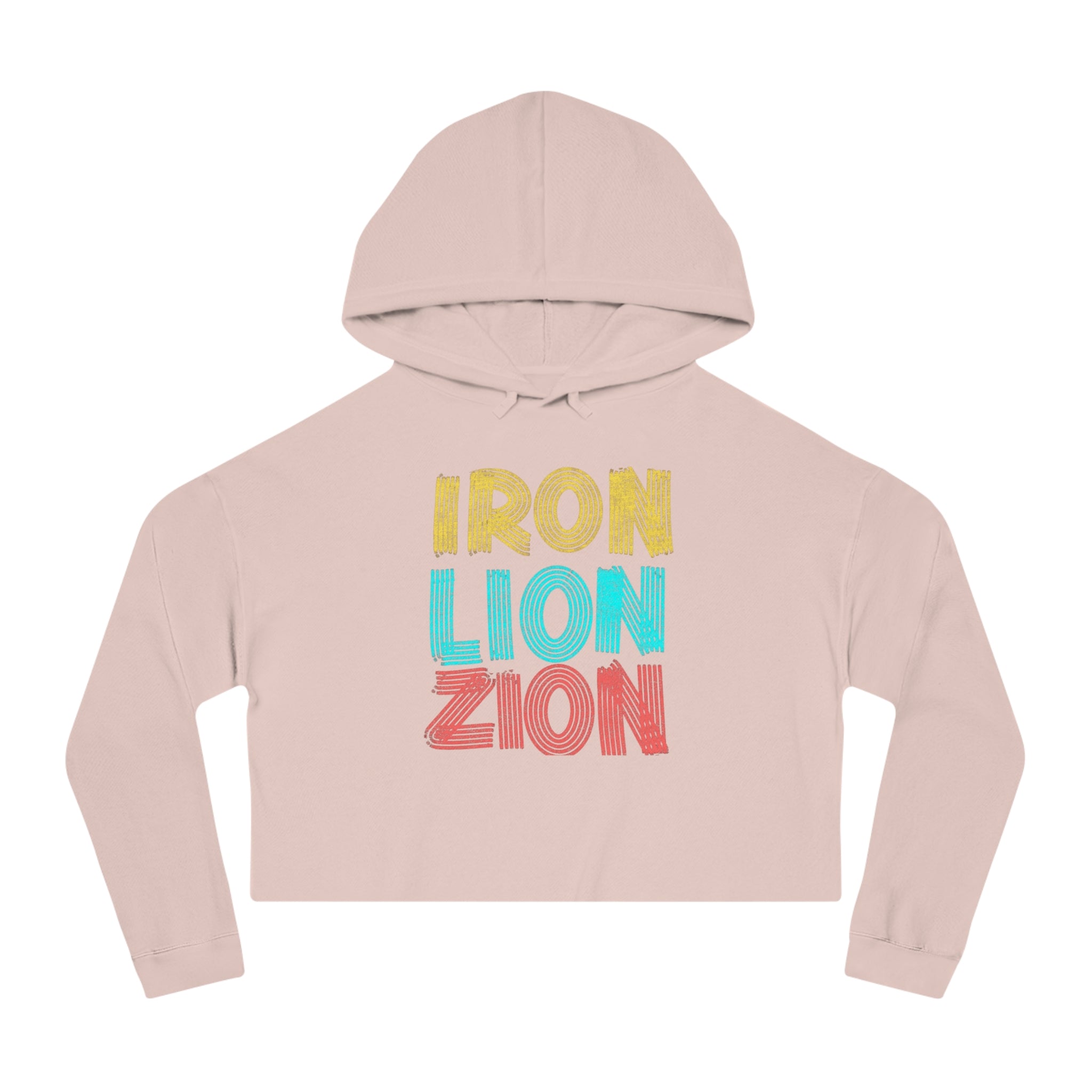 Iron Lion Zion Women’s Cropped Hoodie - Trendy & Comfortable Sweatshirt