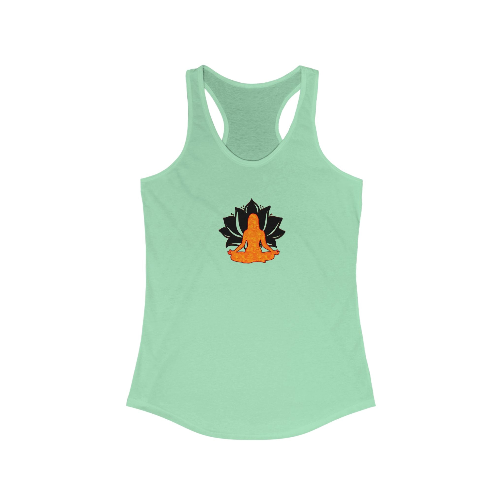 Mindfulness Lotus Racerback Tank for Yoga Enthusiasts