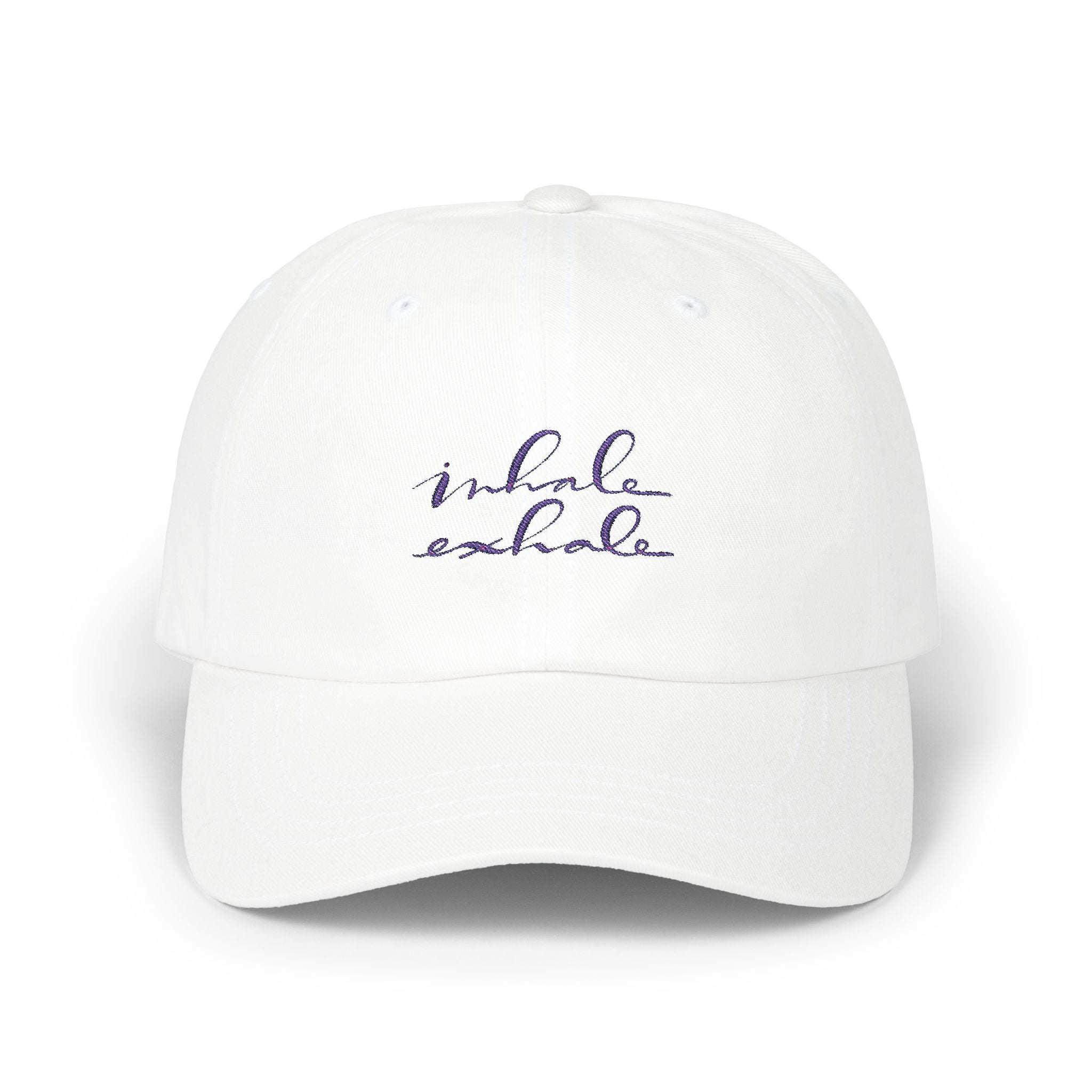 Inspirational Classic Dad Cap - 'Inhale Exhale'