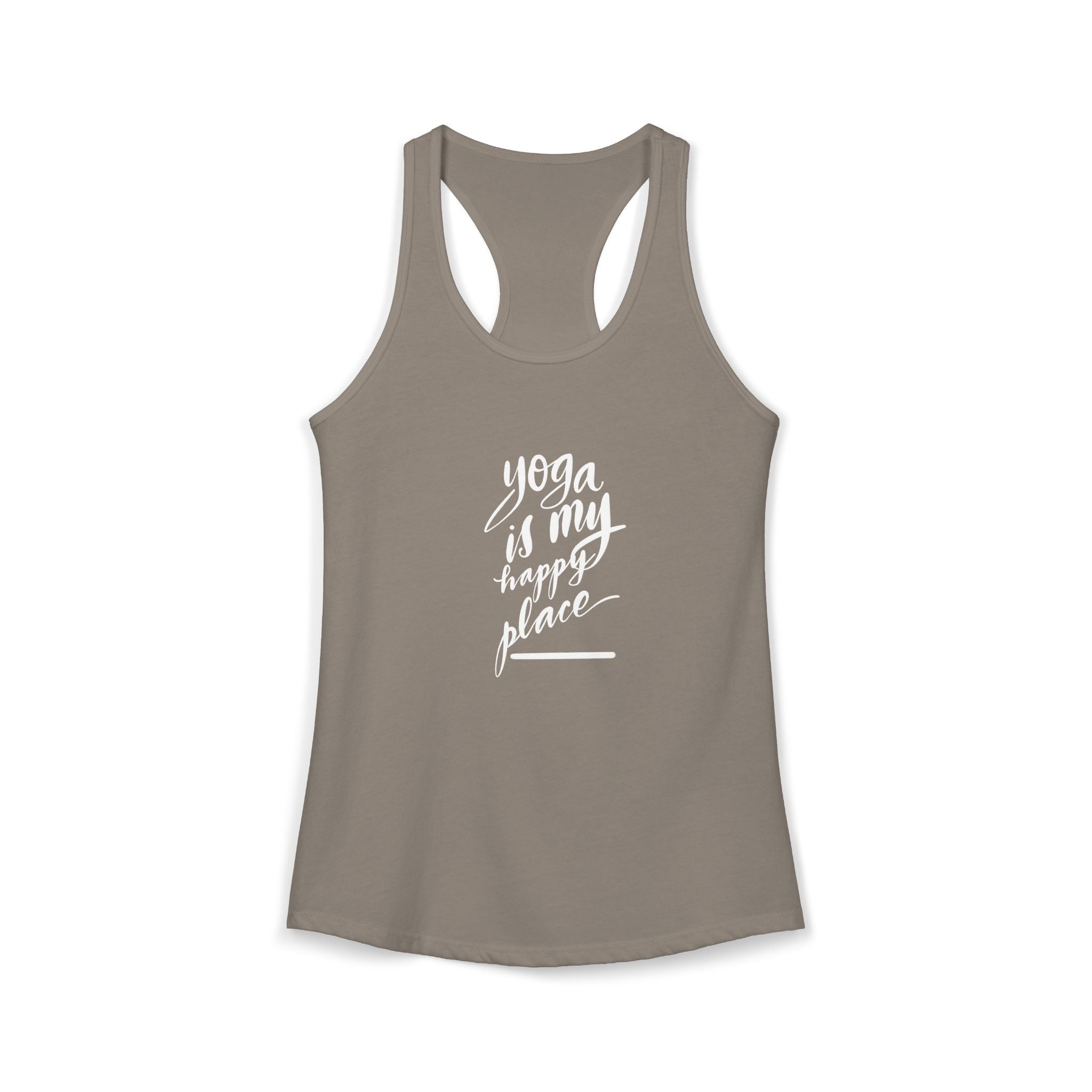 Yoga Is My Happy Place Racerback Tank