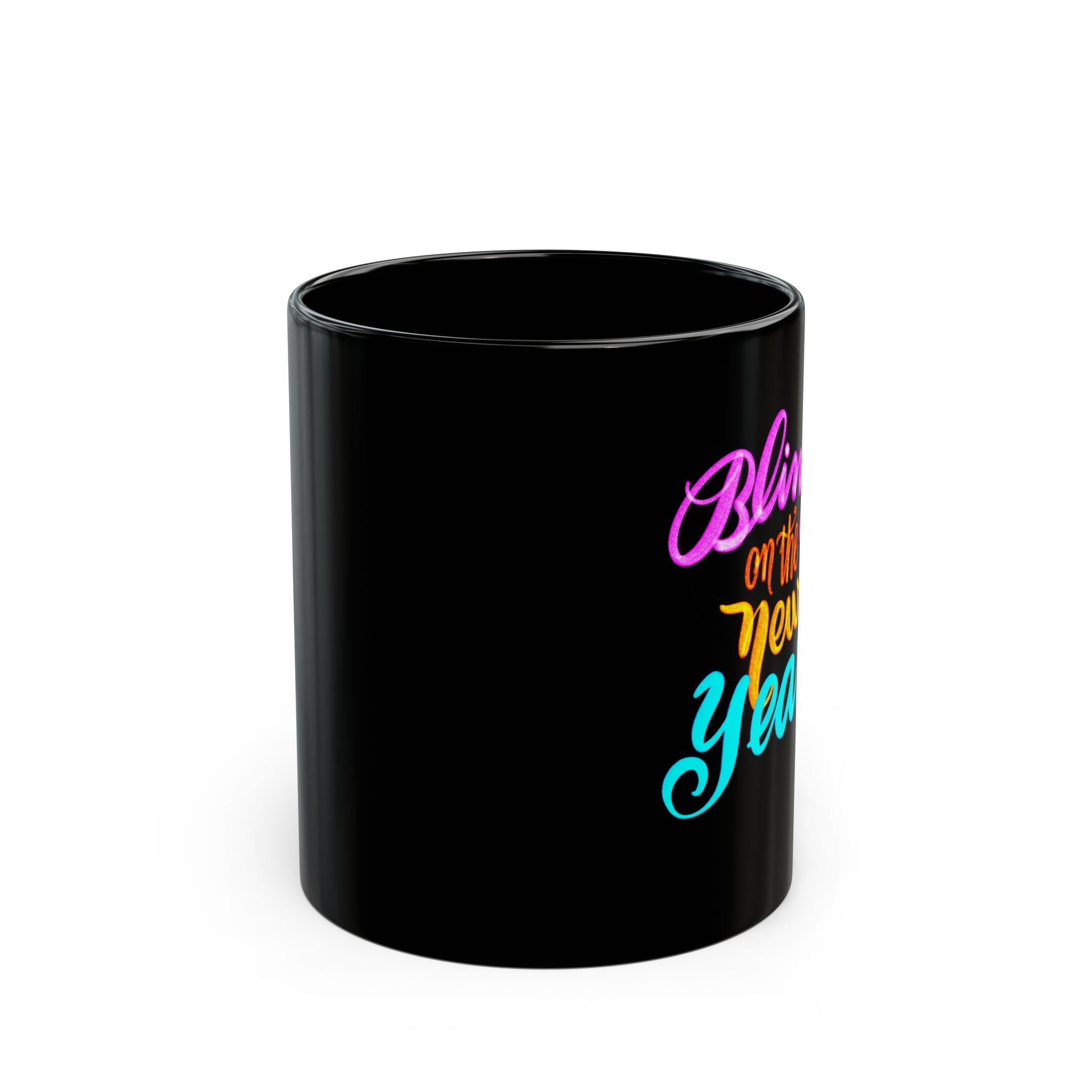 BLING ON THE NEW YEAR Black Mug (11oz)