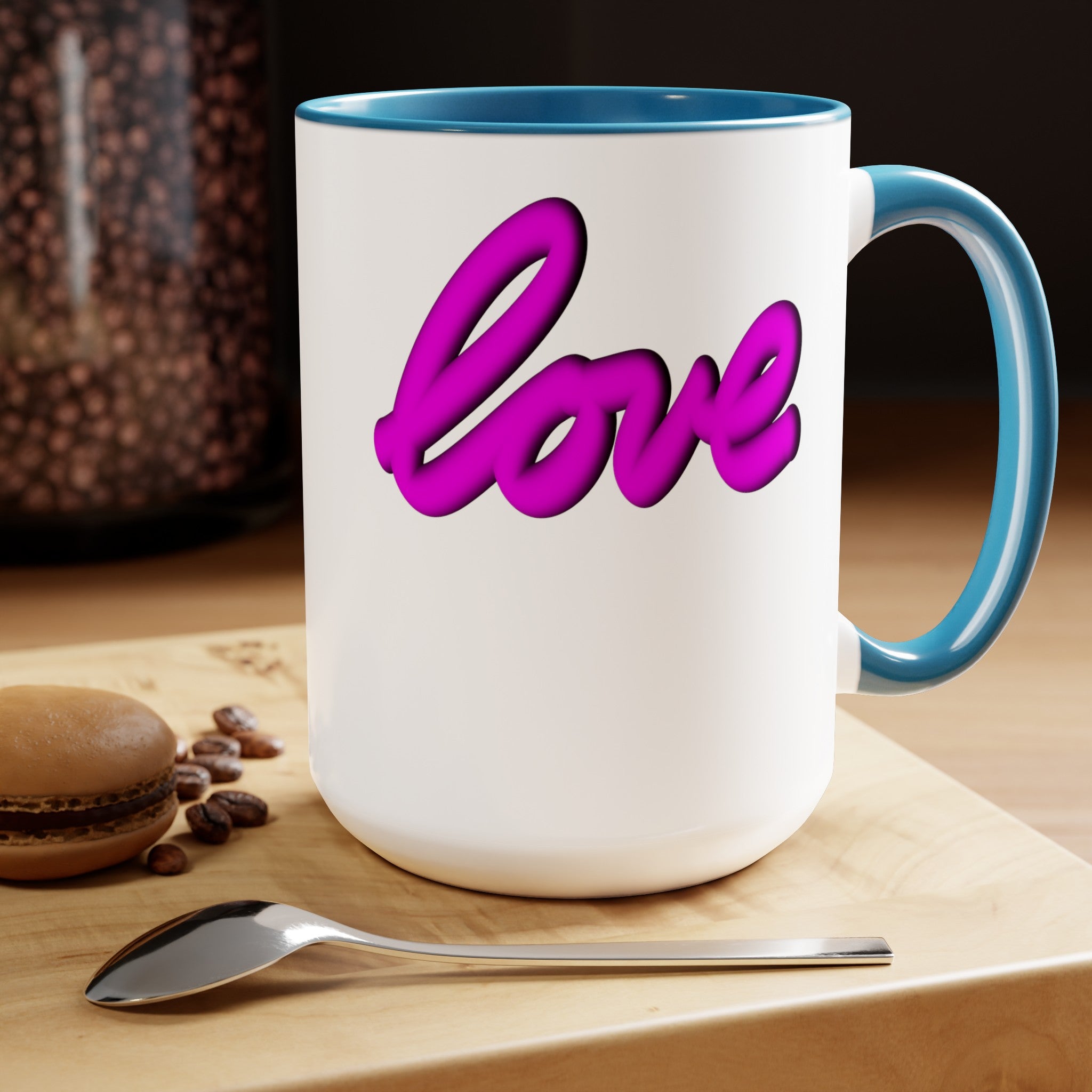 Two-Tone Coffee Mugs, 15oz