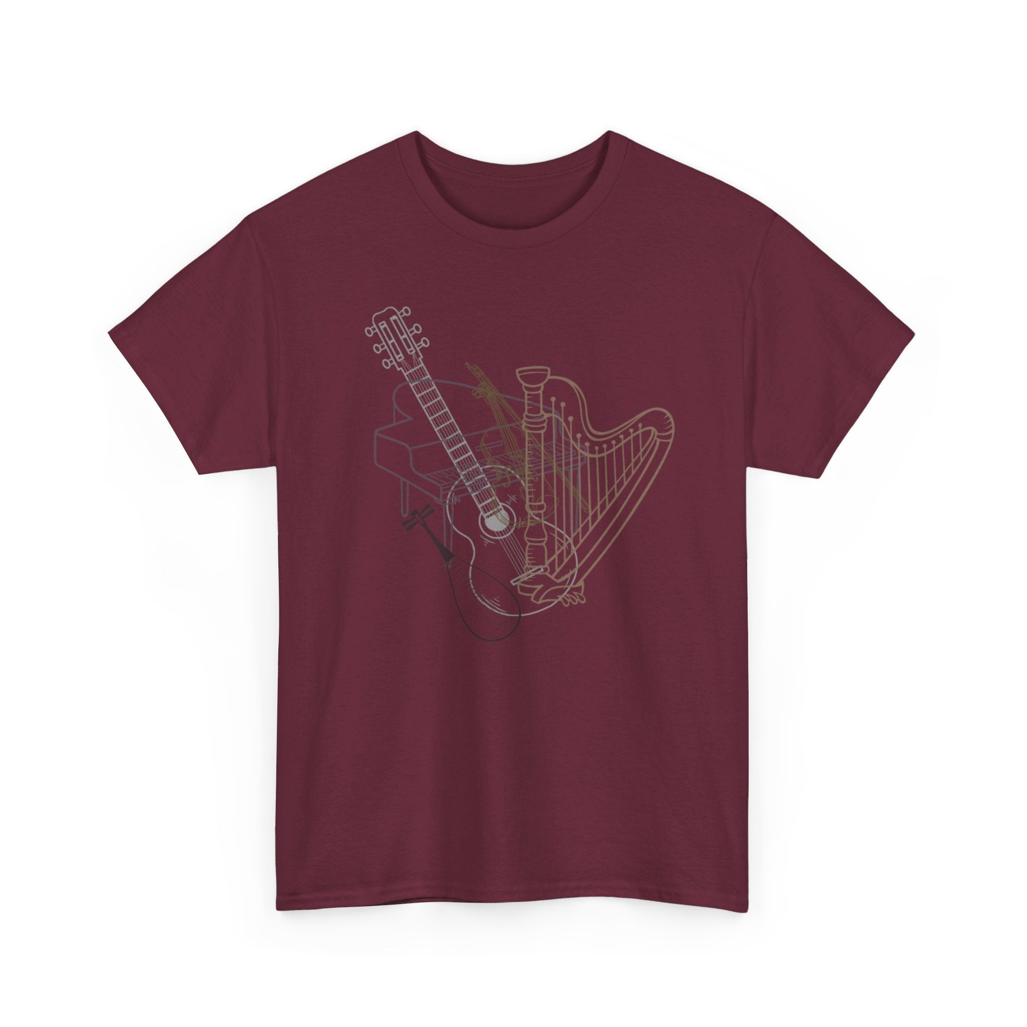 STRINGED INSTRUMENTS Unisex Heavy Cotton Tee