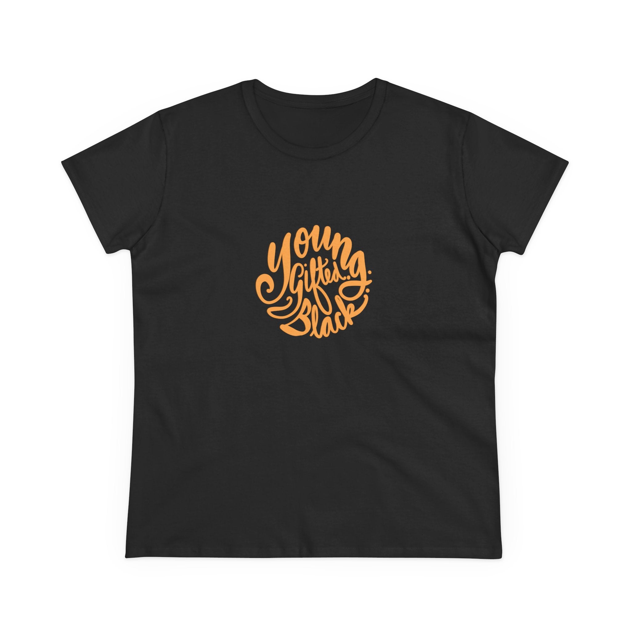 Women's Midweight Cotton Tee - "Young, Gifted, Black"