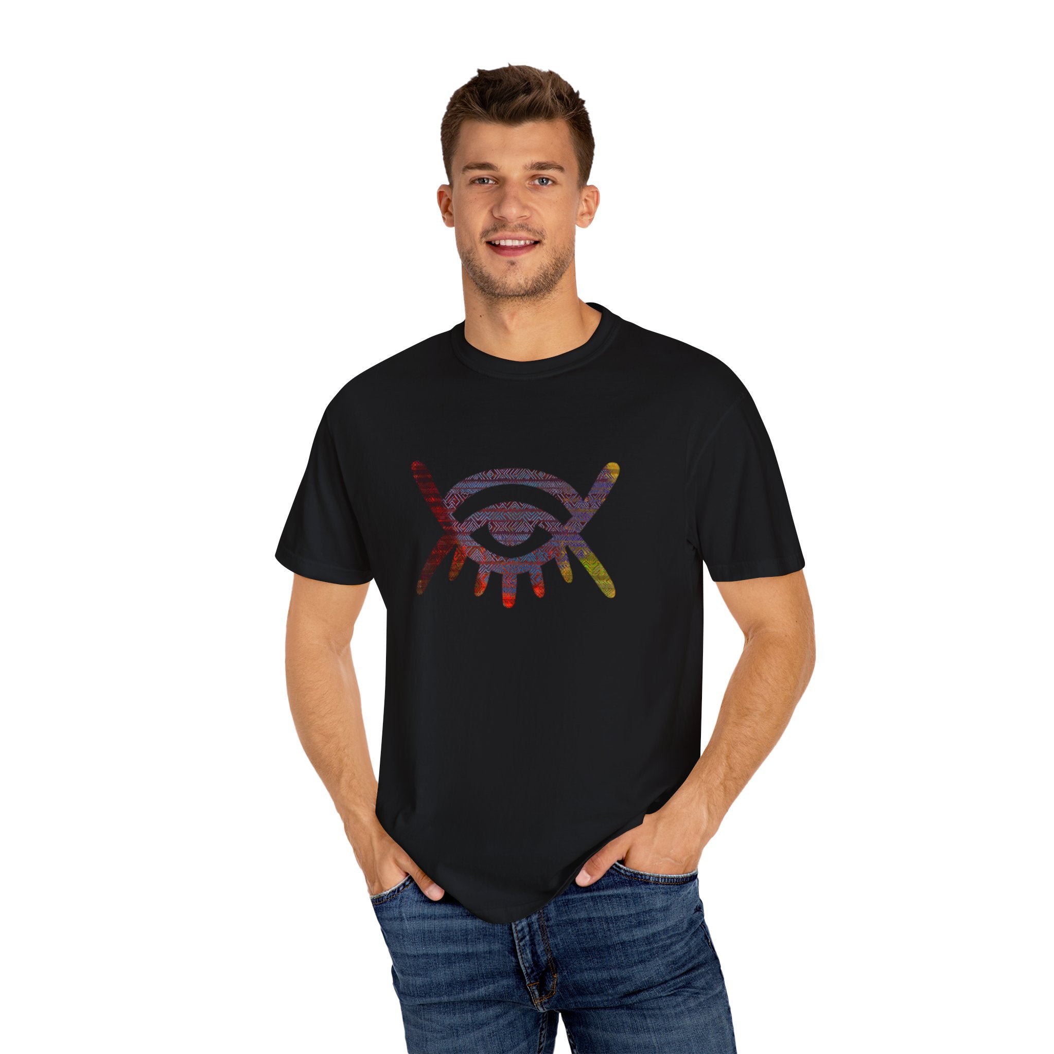 ALL-SEEING EYE ADINKRA Unisex Garment-Dyed T-shirt