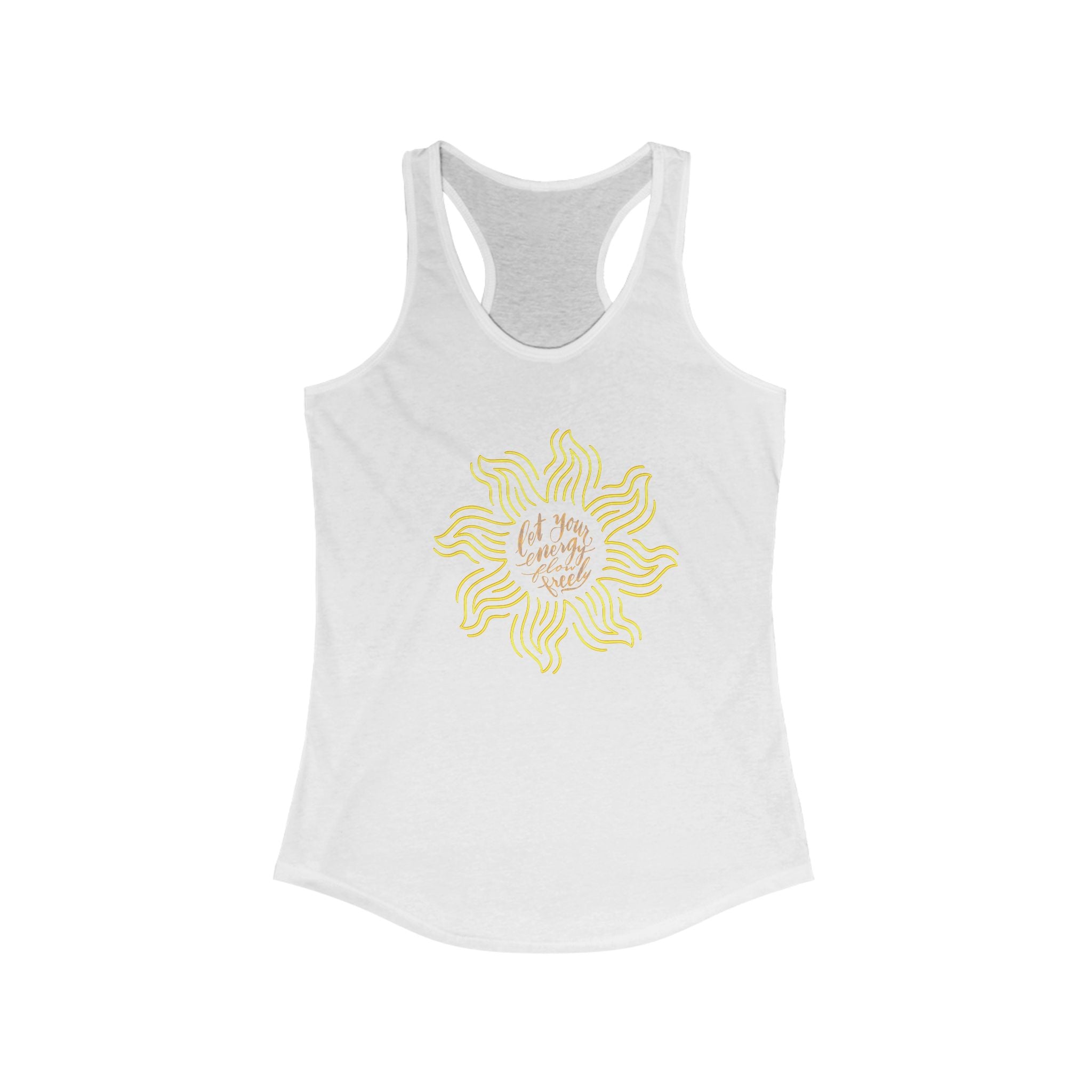 Sunshine Quote Women's Racerback Tank - Comfortable & Chic Summer Top