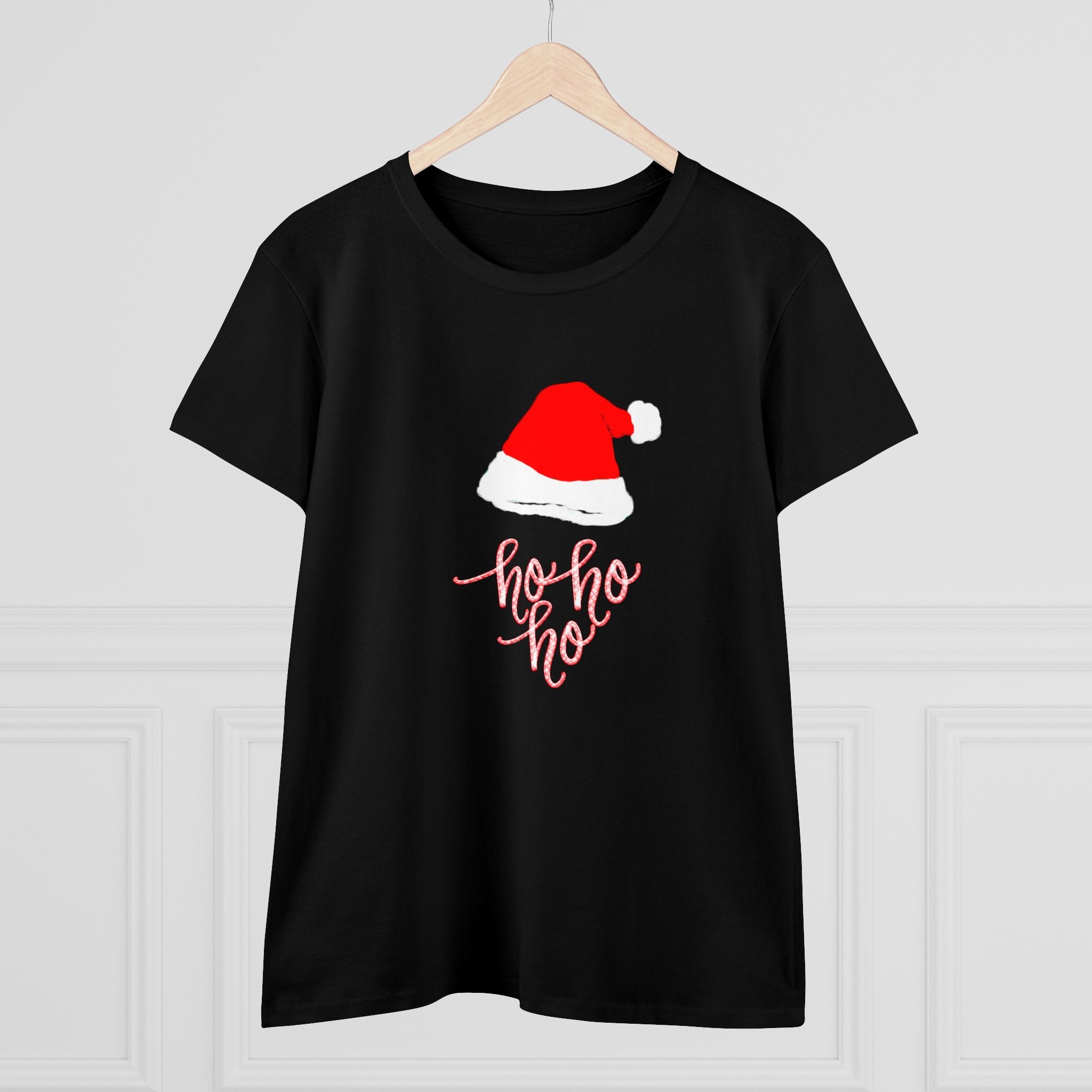 HO HO HO Women's Midweight Cotton Tee