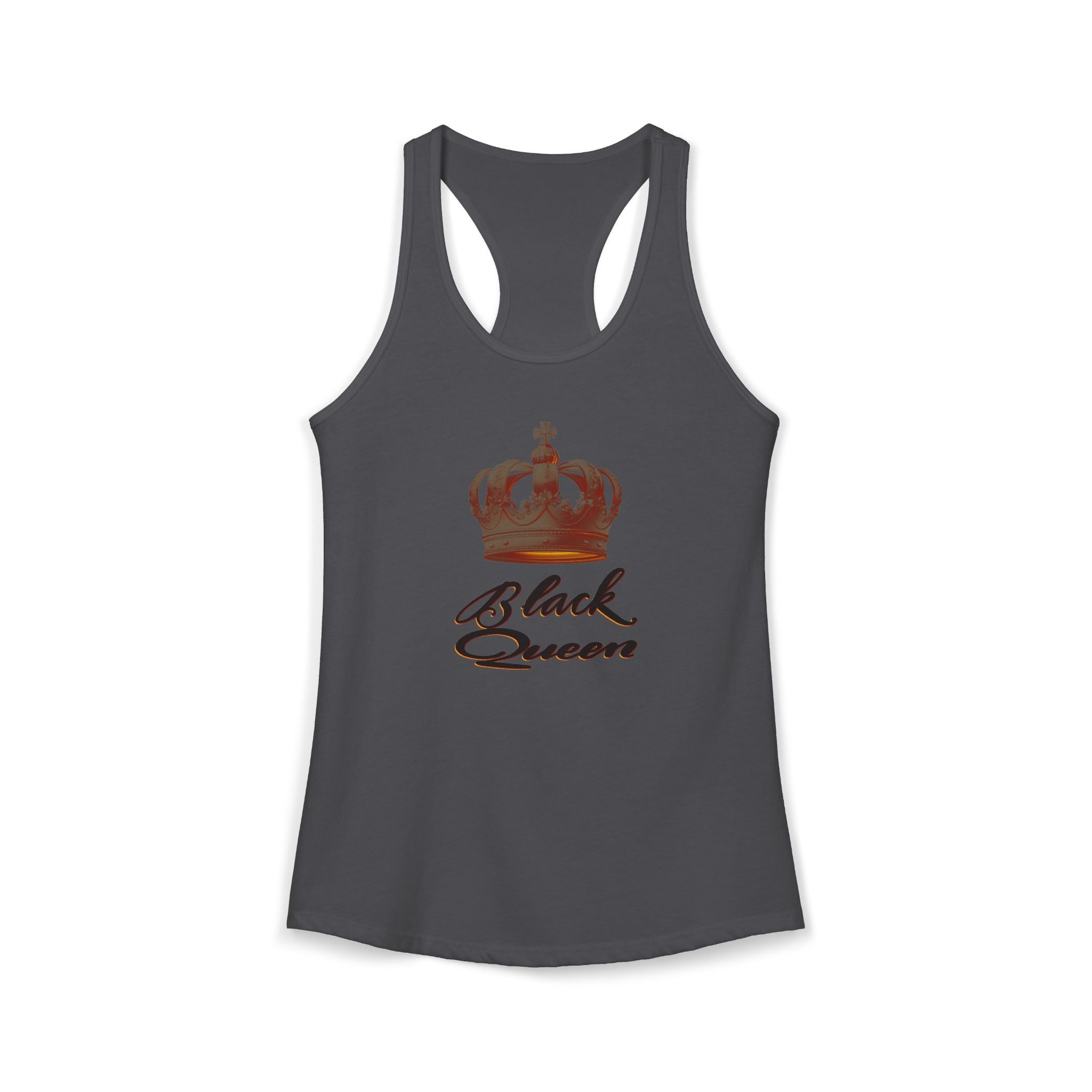 Black Queen Hand-Drawn Calligraphy Racerback Tank — Black History Month