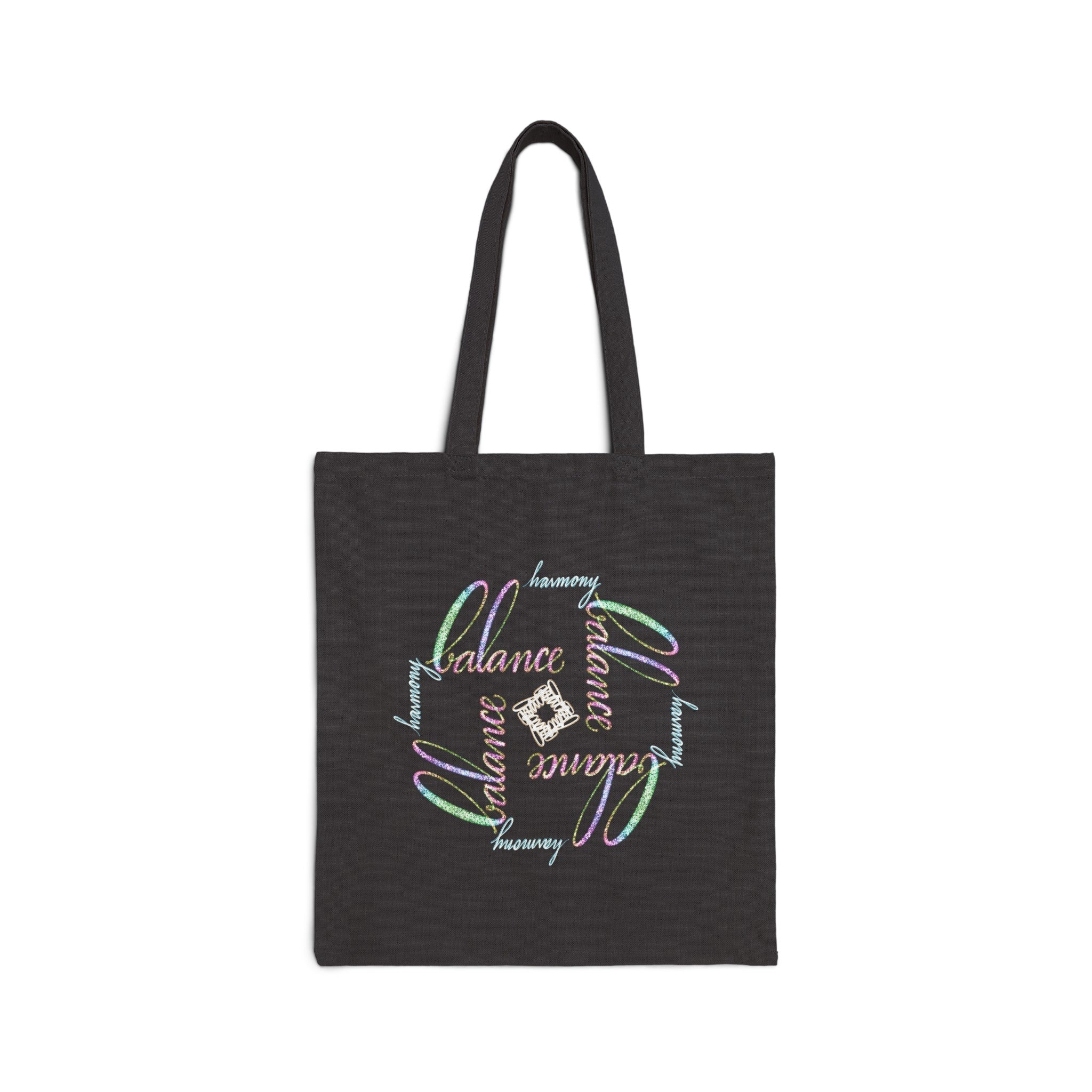 HARMONY AND BALANCE Cotton Canvas Tote