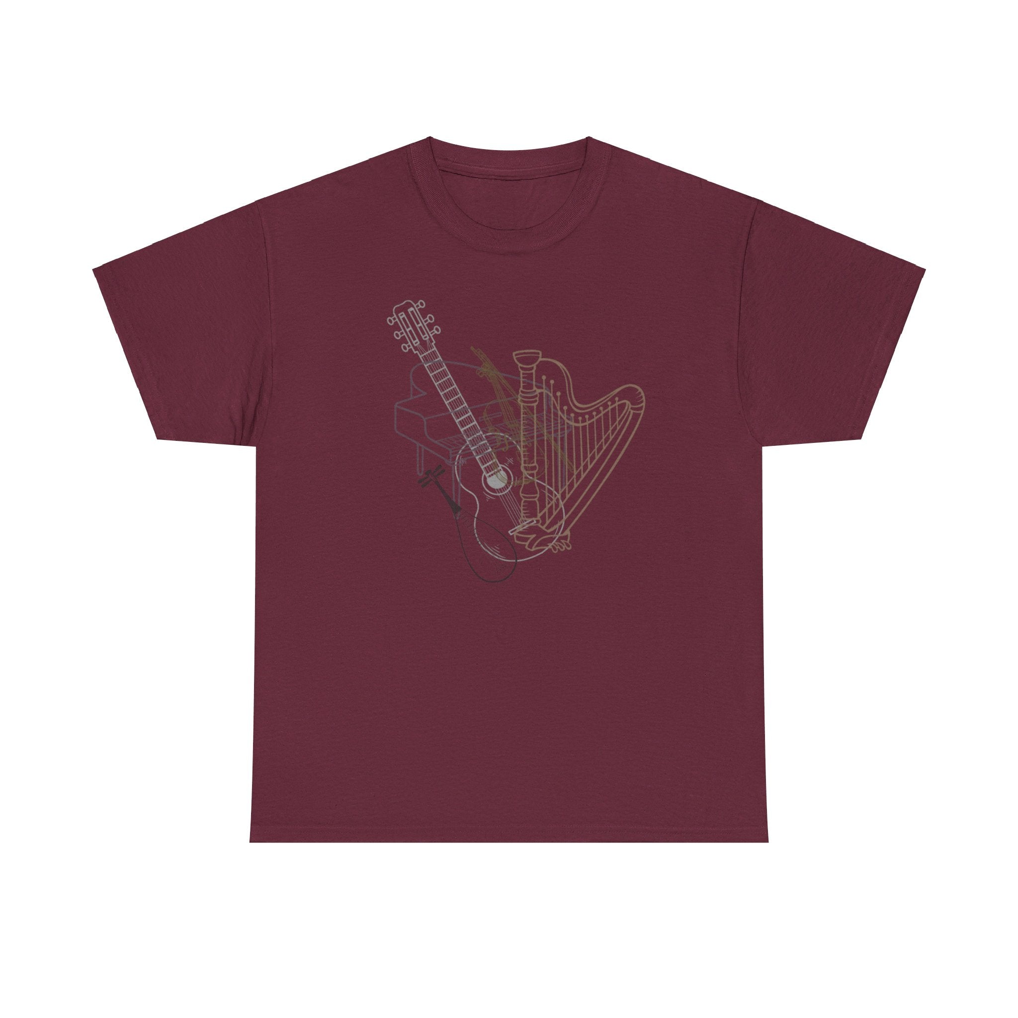 STRINGED INSTRUMENTS Unisex Heavy Cotton Tee