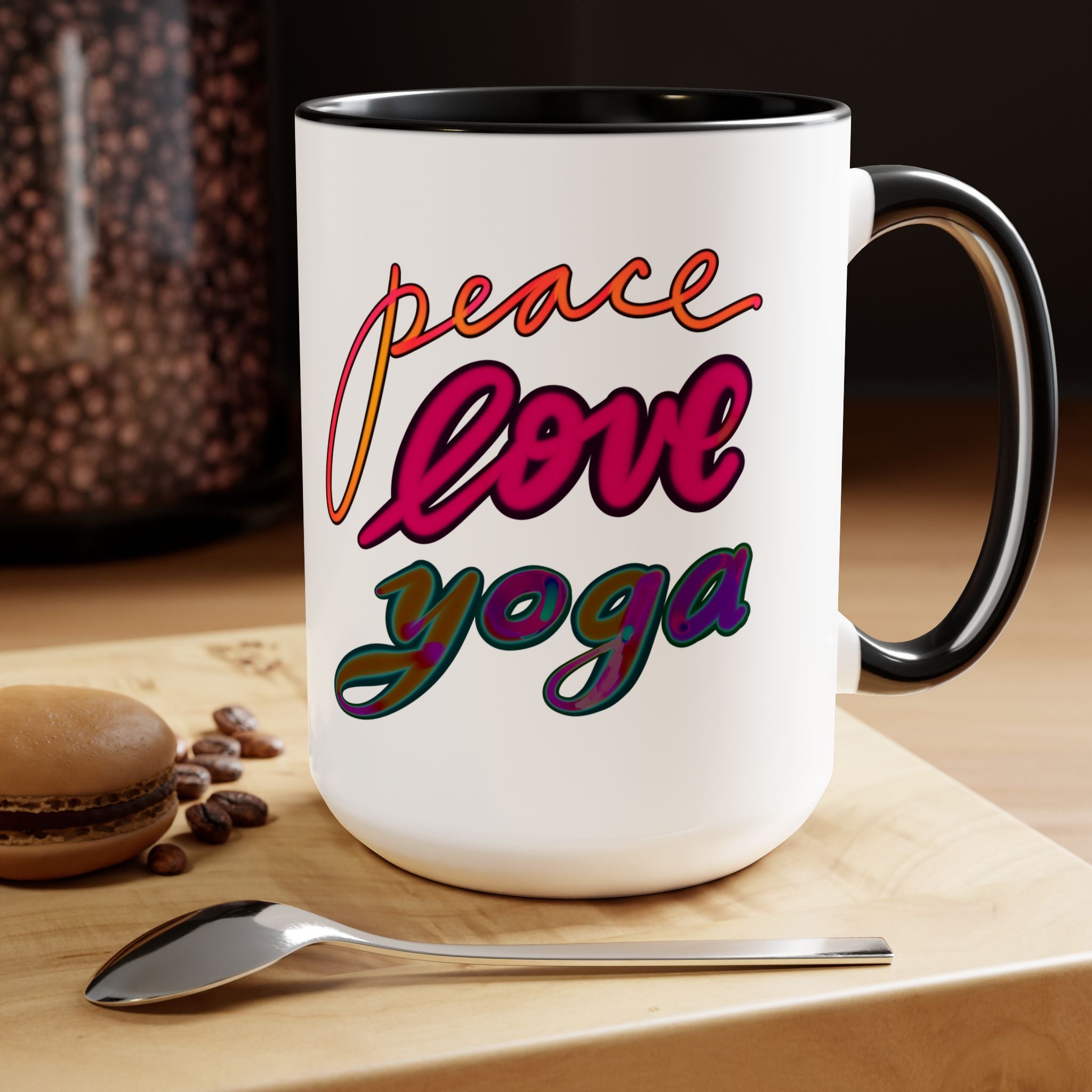 PEACE LOVE YOGA, 15oz