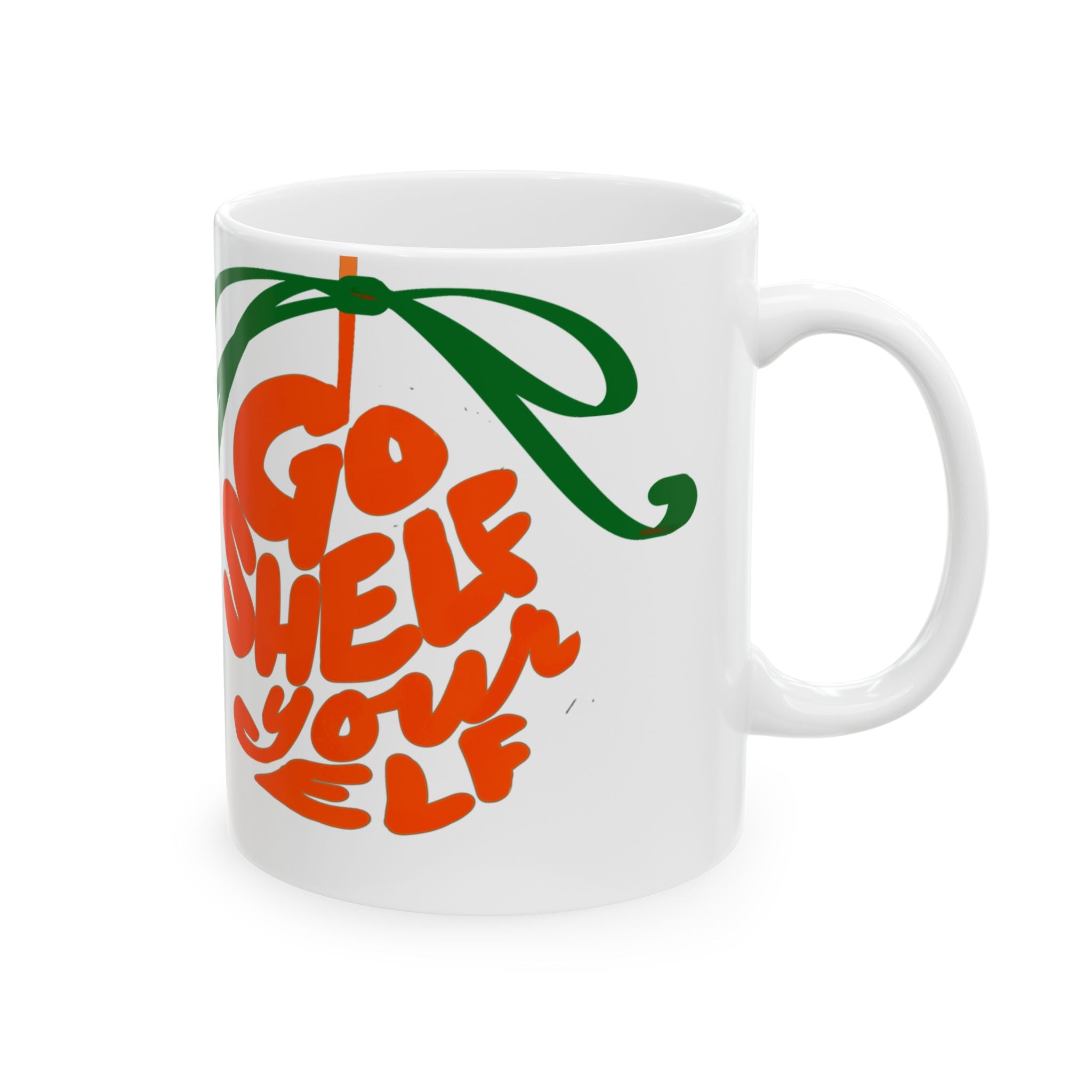 GO SHELF YOUR ELF Ceramic Mug, (11oz,)