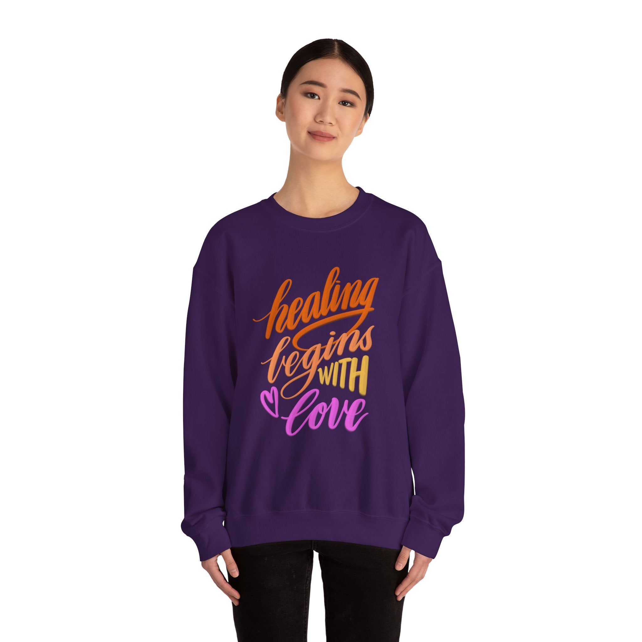 HEALING BEGINS WITH LOVE Crewneck Sweatshirt