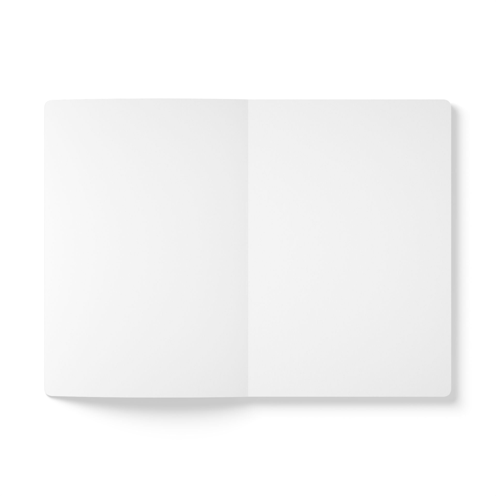 Yoga Journal — "Yoga is not about self-improvement. It’s about self-acceptance." Softcover Notebook