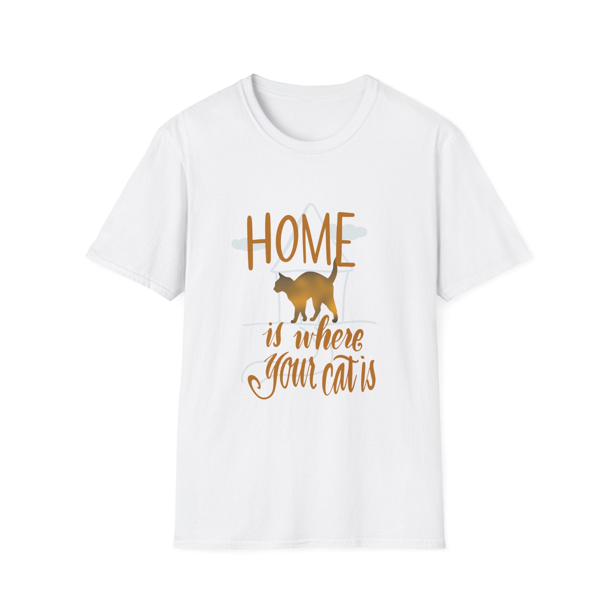 Cat Lover Unisex T-Shirt - Home is where your cat is