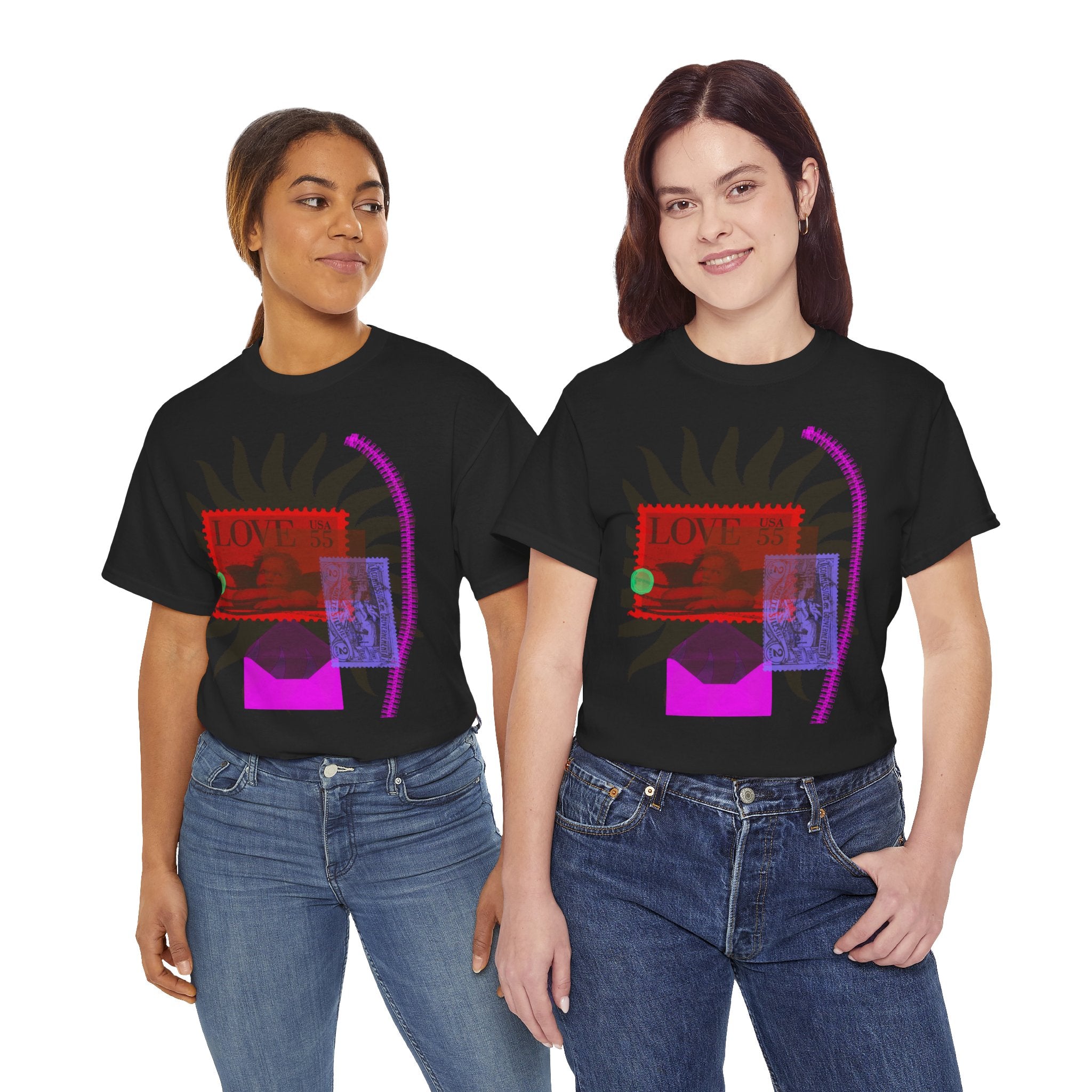 Artistic Love Stamp Unisex Heavy Cotton Tee