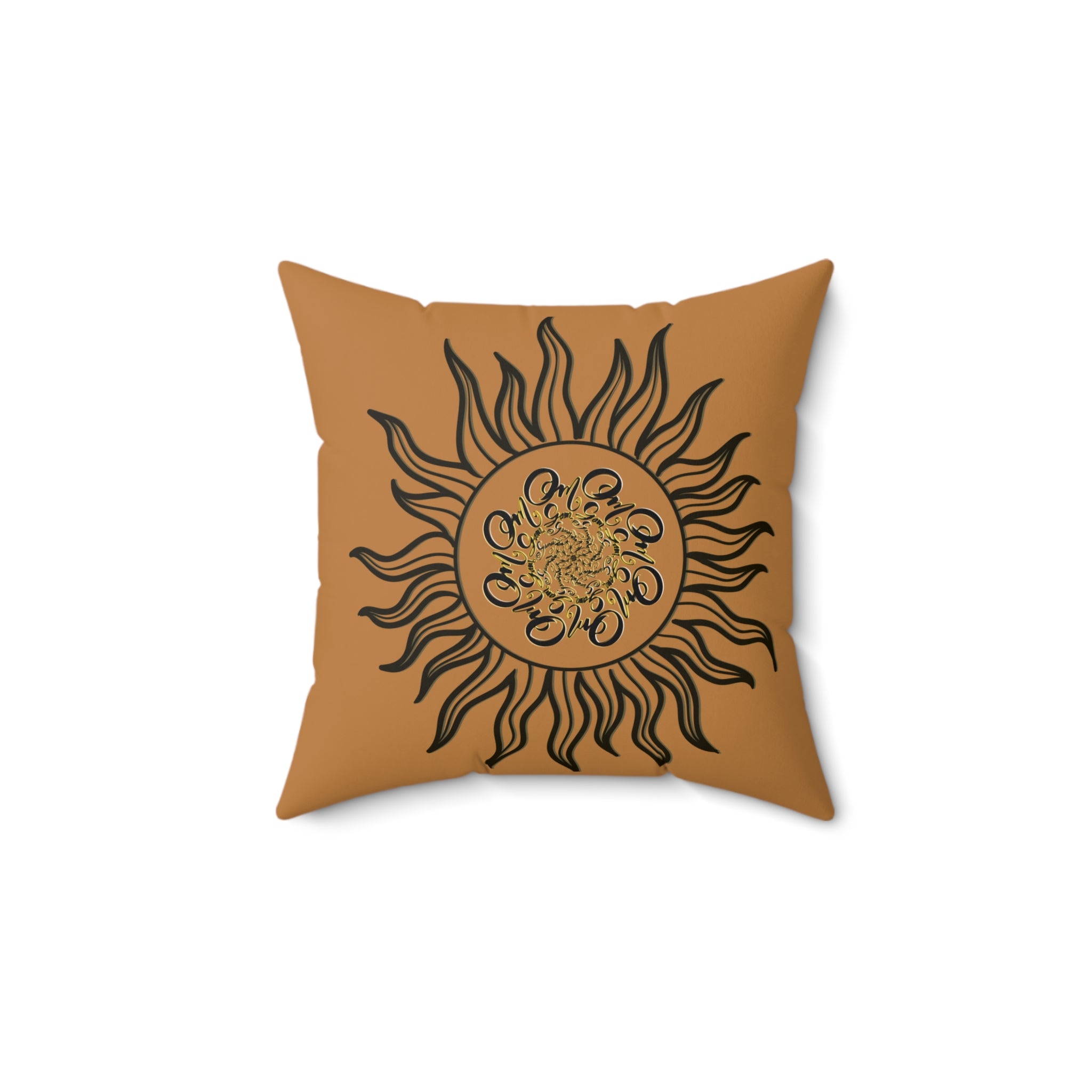 Bohemian OM Sun Decorative Pillow - Cozy Home Accent for Relaxation