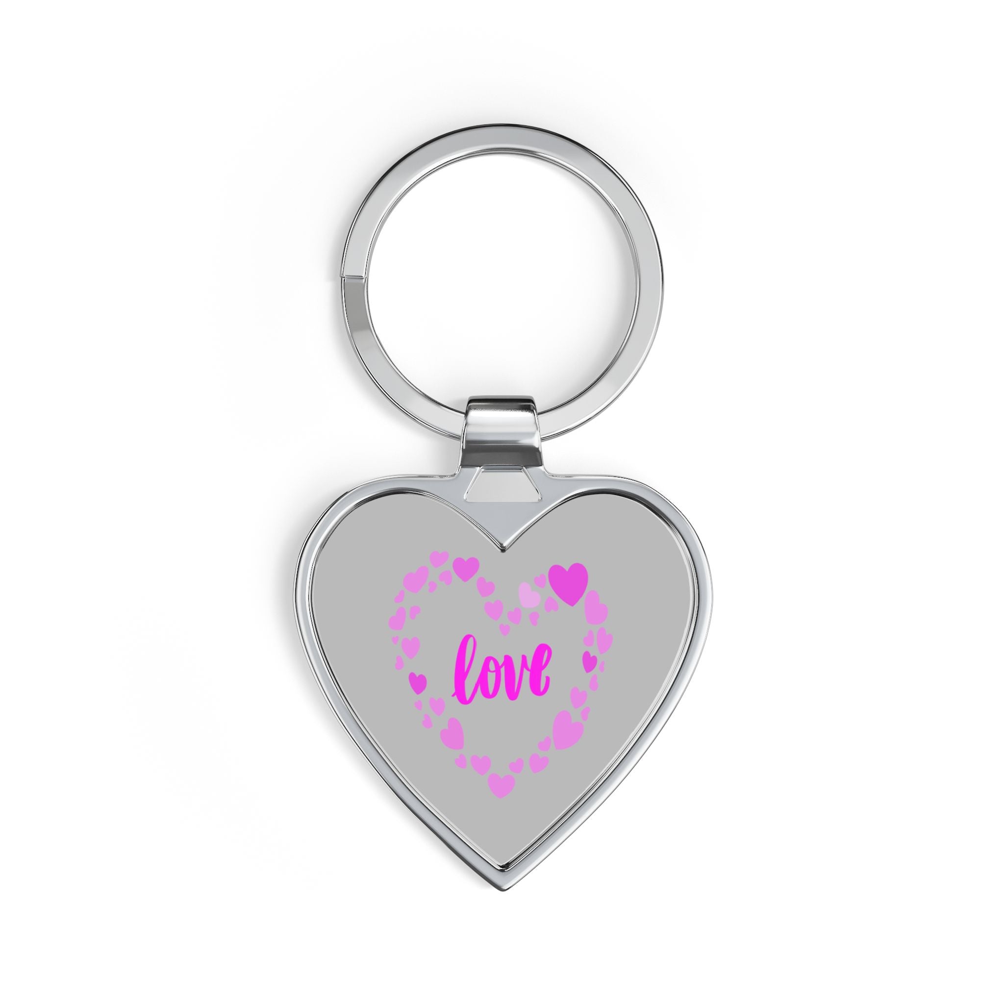 Heart Keychain — Pink Heart Wreath "love" Keychain | Romantic Valentine Gift