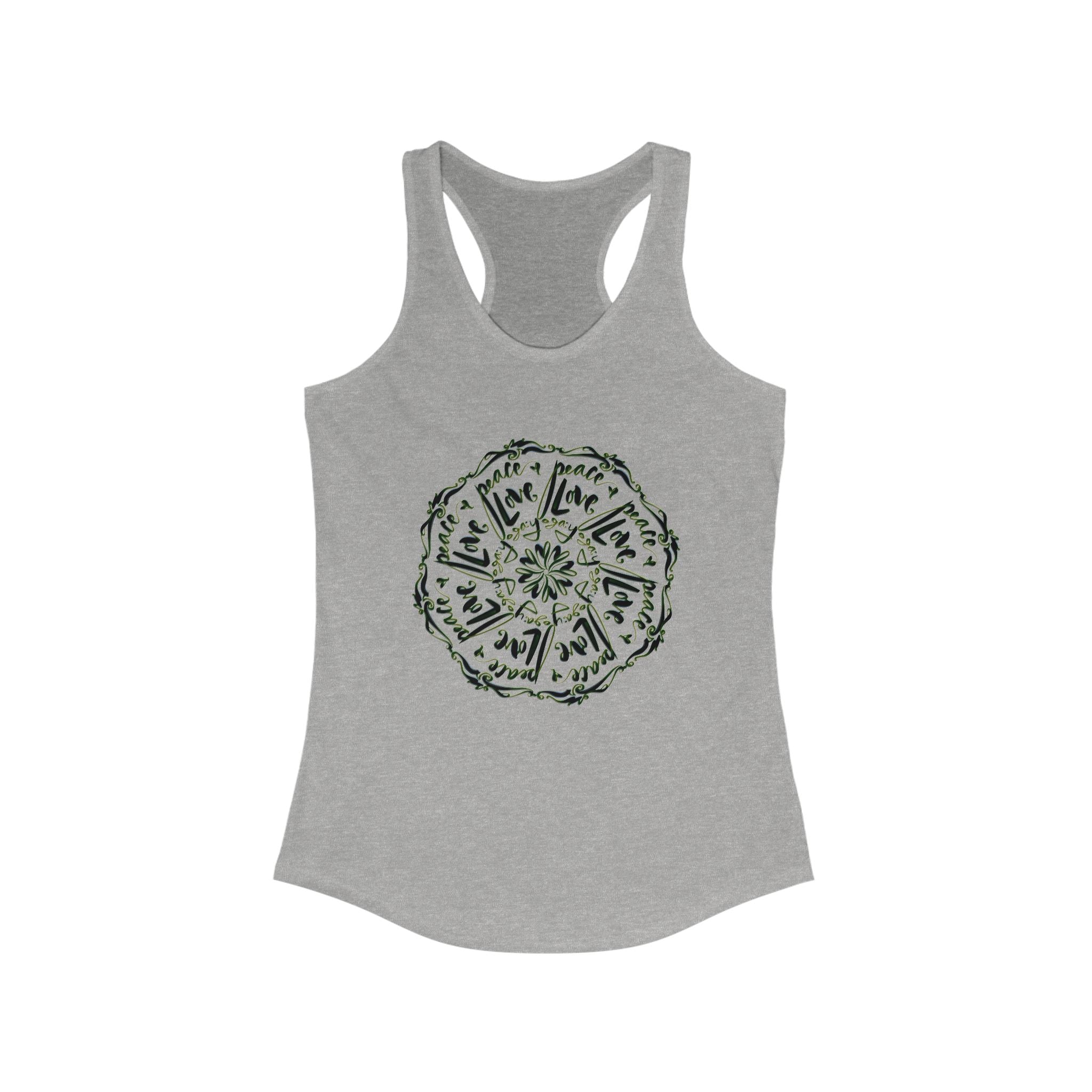 Tank Top - Hand-drawn Calligraphy by Cecile - Women's Racerback Tank
