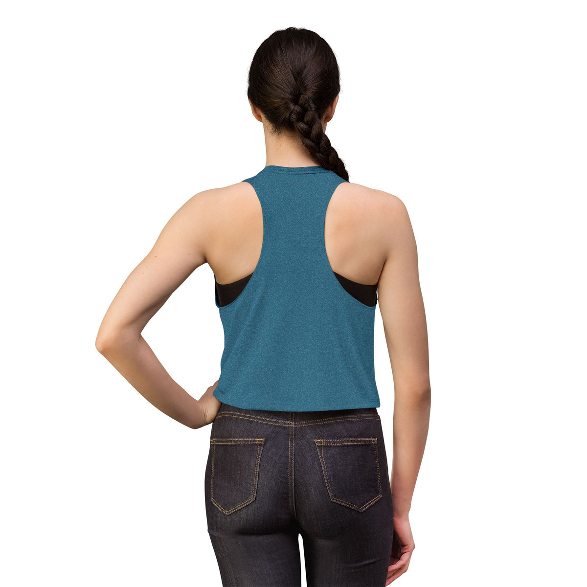 Capybara Pose Zen Crop Top — Relaxed Gold Hippo Graphic Women's Tank