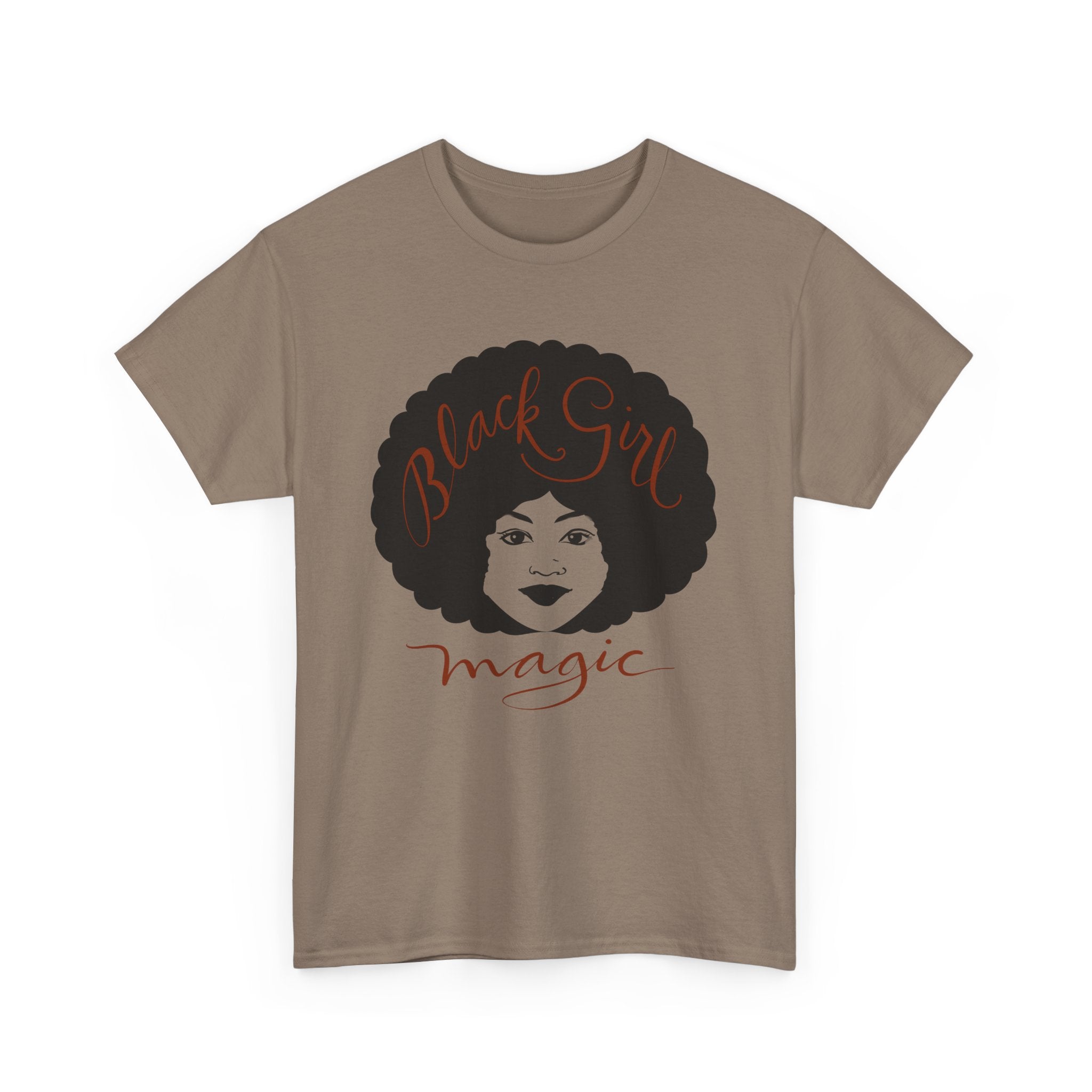 Black Girl Magic Heavy Cotton Tee - Celebrate Empowerment & Culture