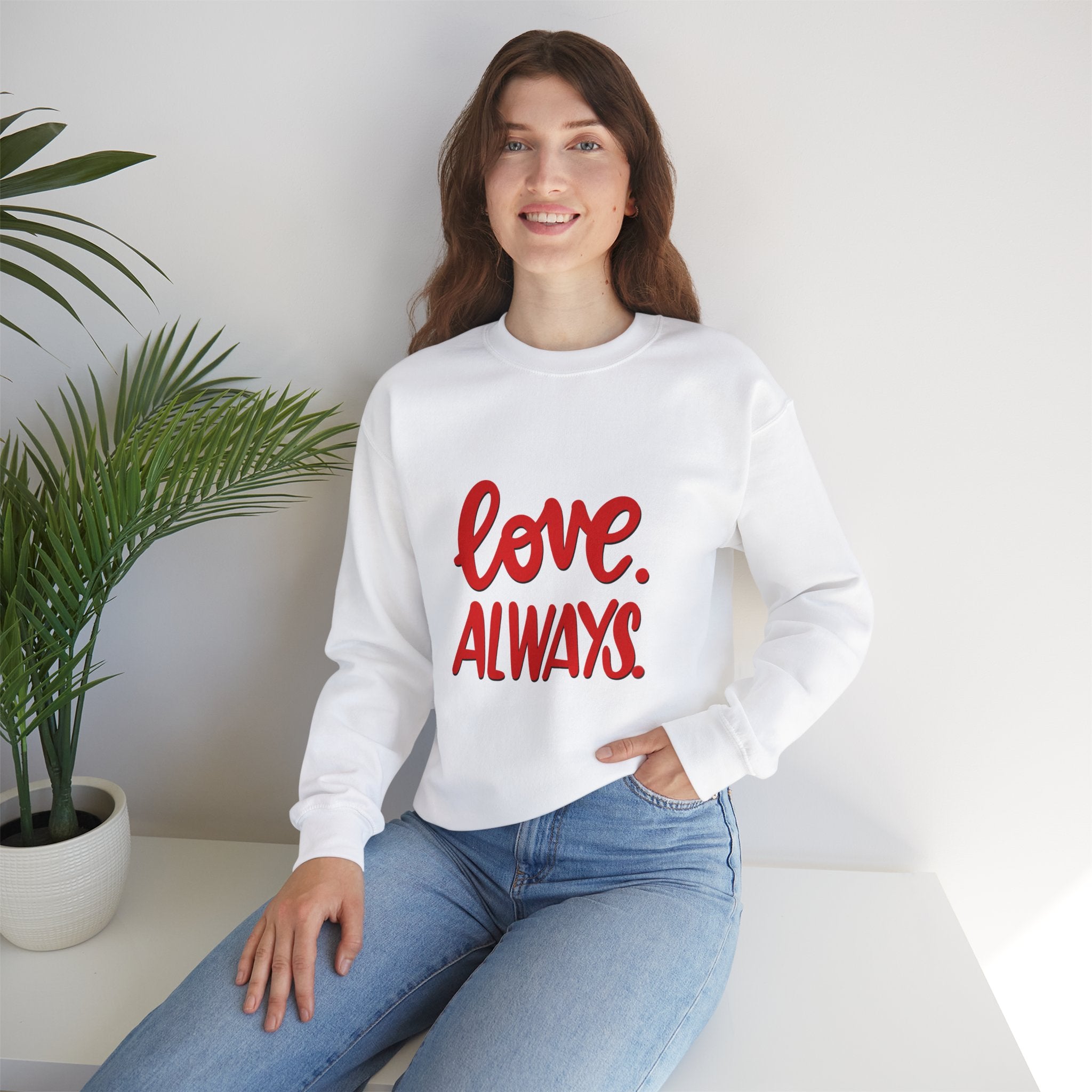 LOVE.ALWAYS. Unisex Heavy Blend™ Crewneck Sweatshirt