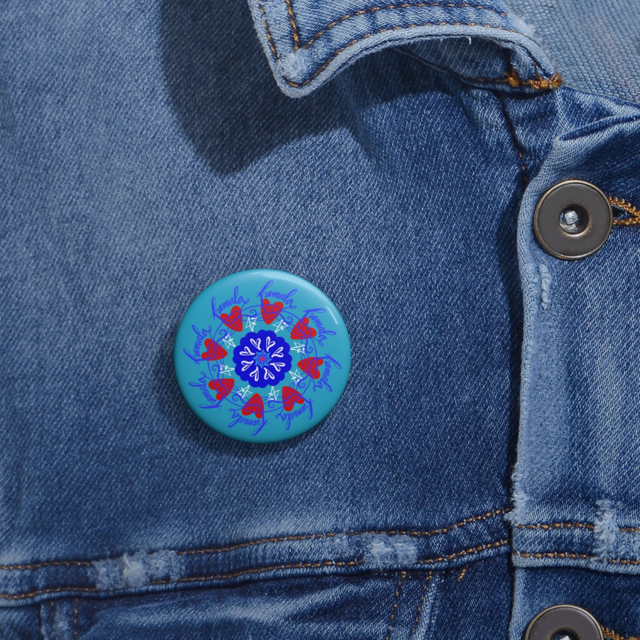 KAMALA MANDALA  Pin Buttons