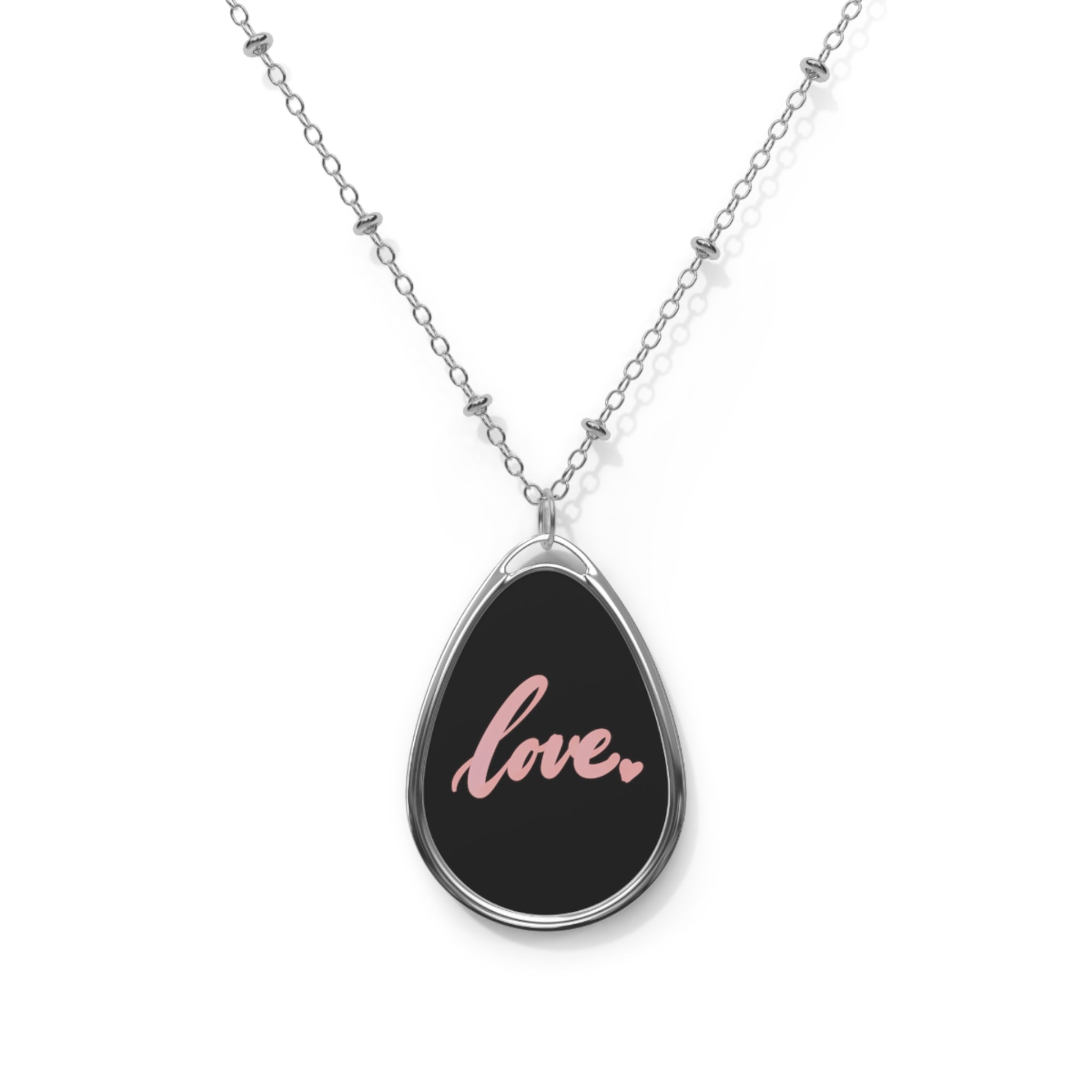 LOVE Oval Necklace