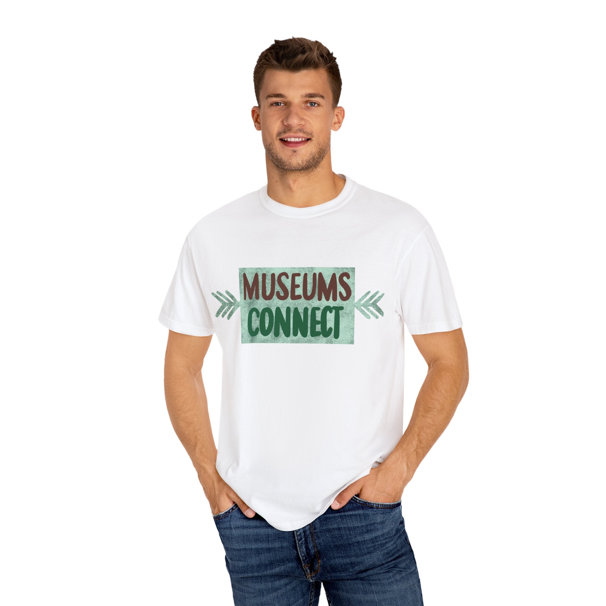 MUSEUMS CONNECT Unisex Garment-Dyed T-shirt