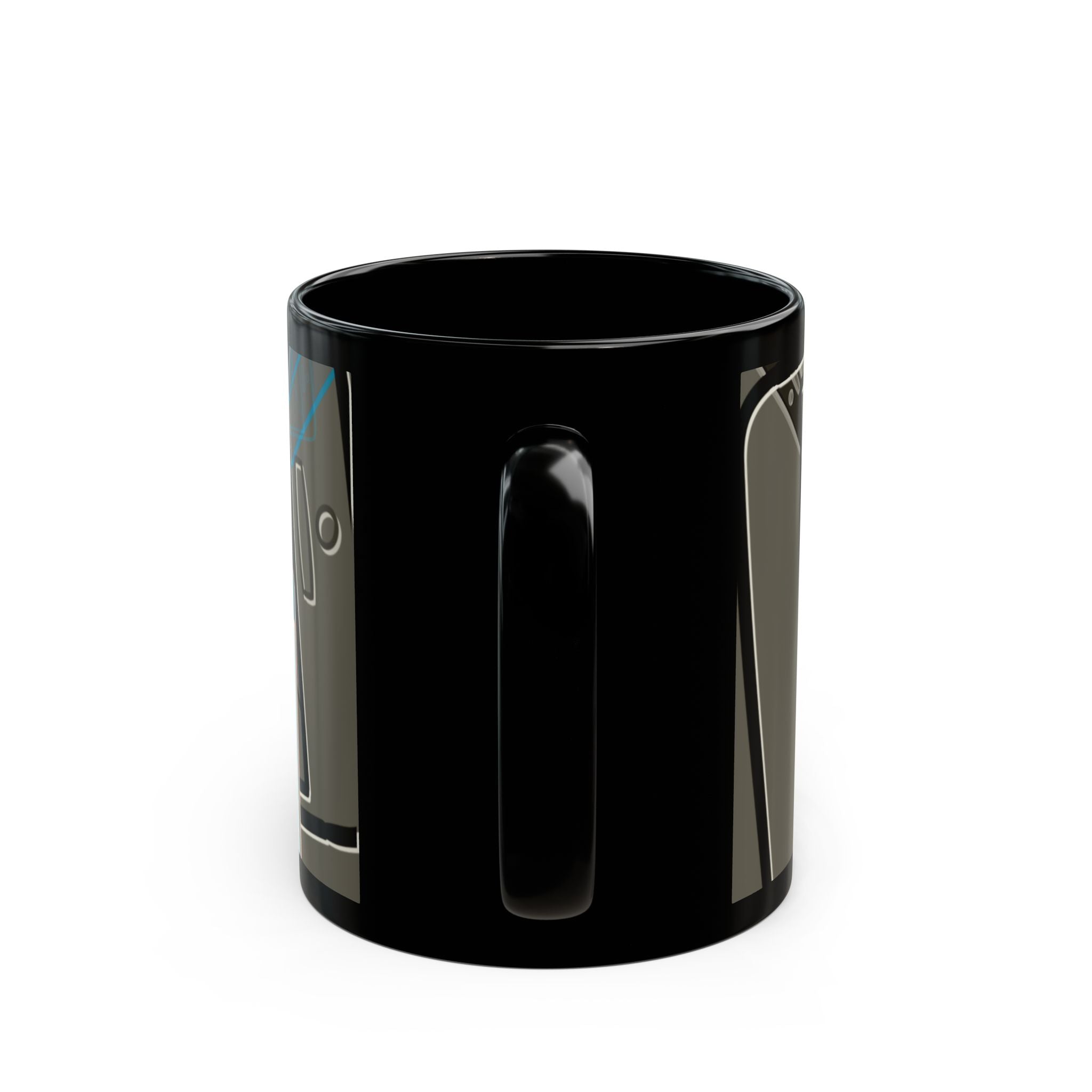 LEFT TO YOUR OWN DEVICES Black Mug (11oz)