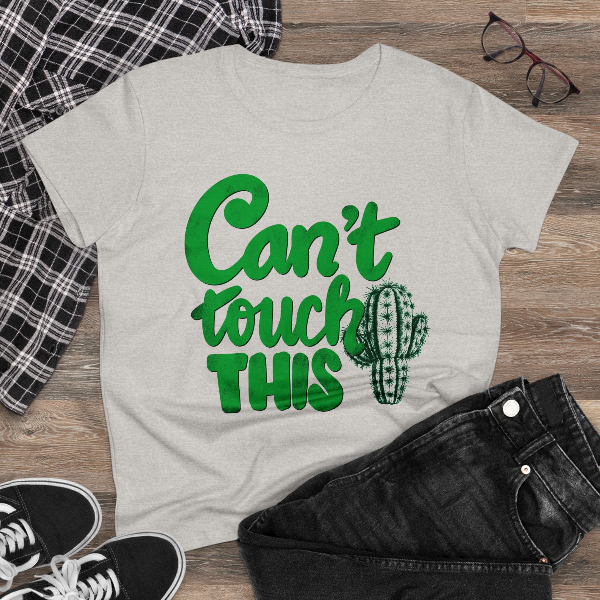 CAN’T TOUCH THIS PUNNY Women's Midweight Cotton Tee