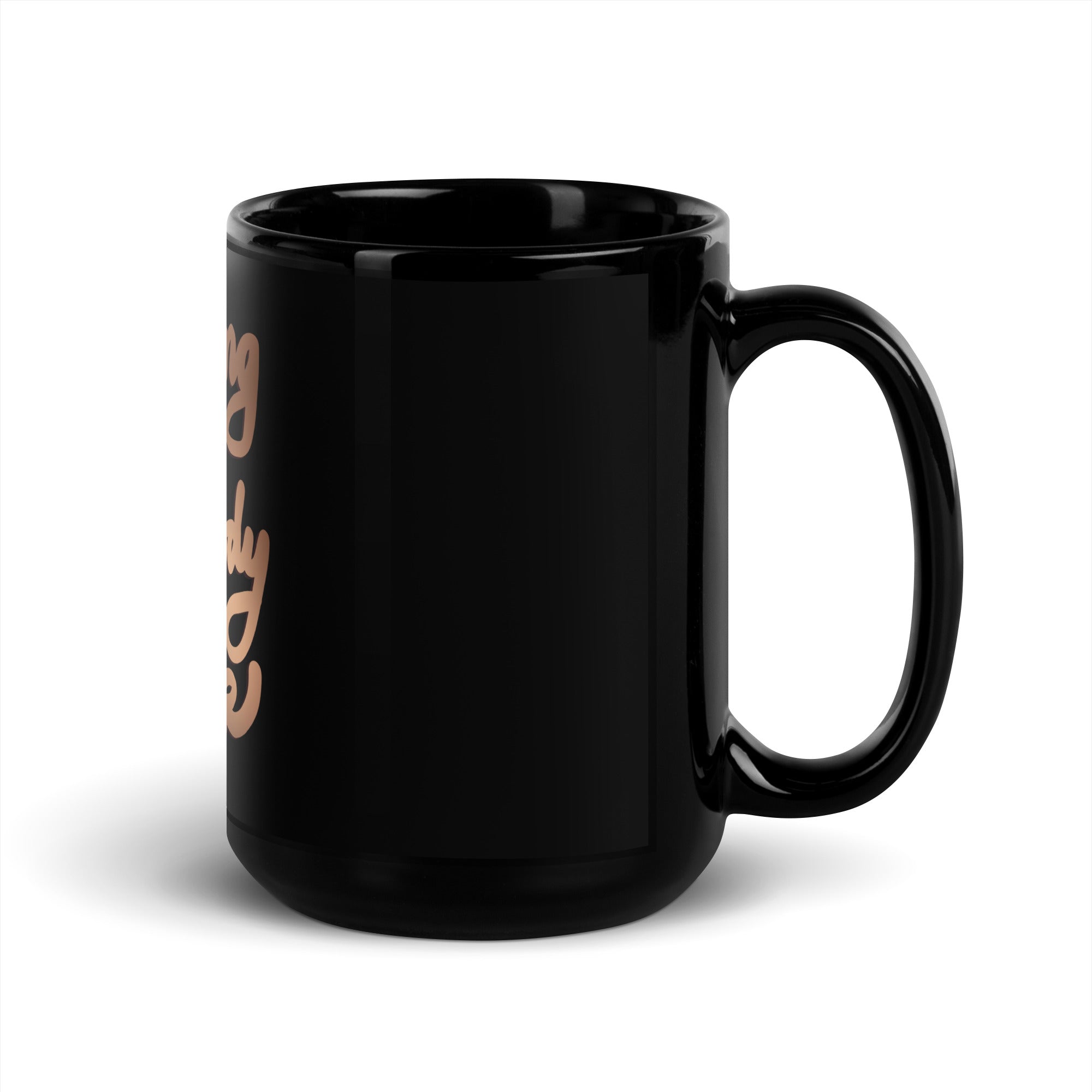 ROOTING FOR EVERYBODY BLACK Black Glossy Mug